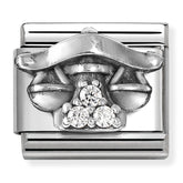 Nomination Composable Classic Link 330326/07 Libra with CZ in 925 Silver